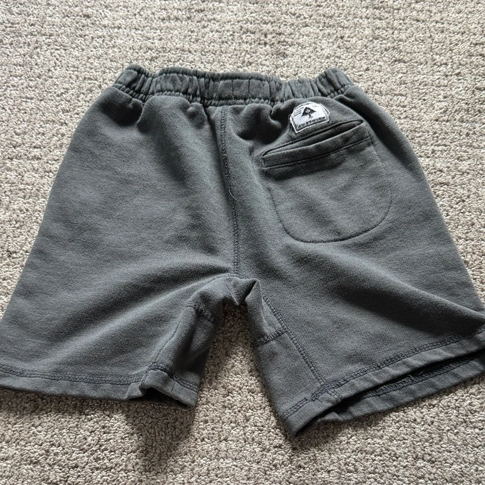 LRG Dark Gray Kids Shorts with Yellow Drawstring